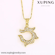 31836 xuping joyas colgante collar nuevo diseño colgante de oro diseños para mujeres